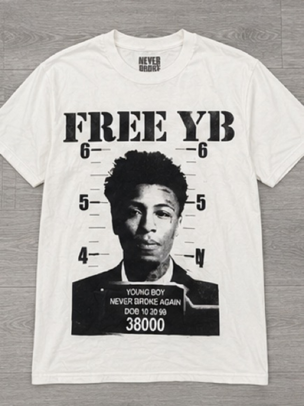 Spencer's White & Black "FREE YB" Graphic Tee